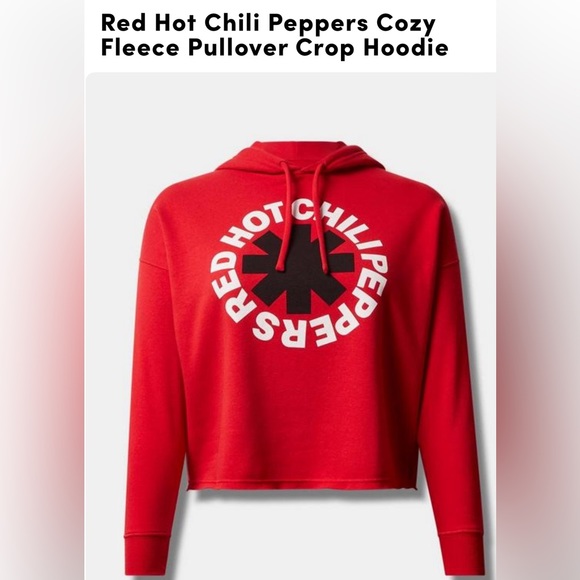torrid Tops - Torrid Red Hot Chili Peppers Fleece Cop Hoodie